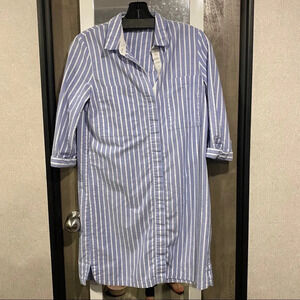 Zara Striped button up mini dress